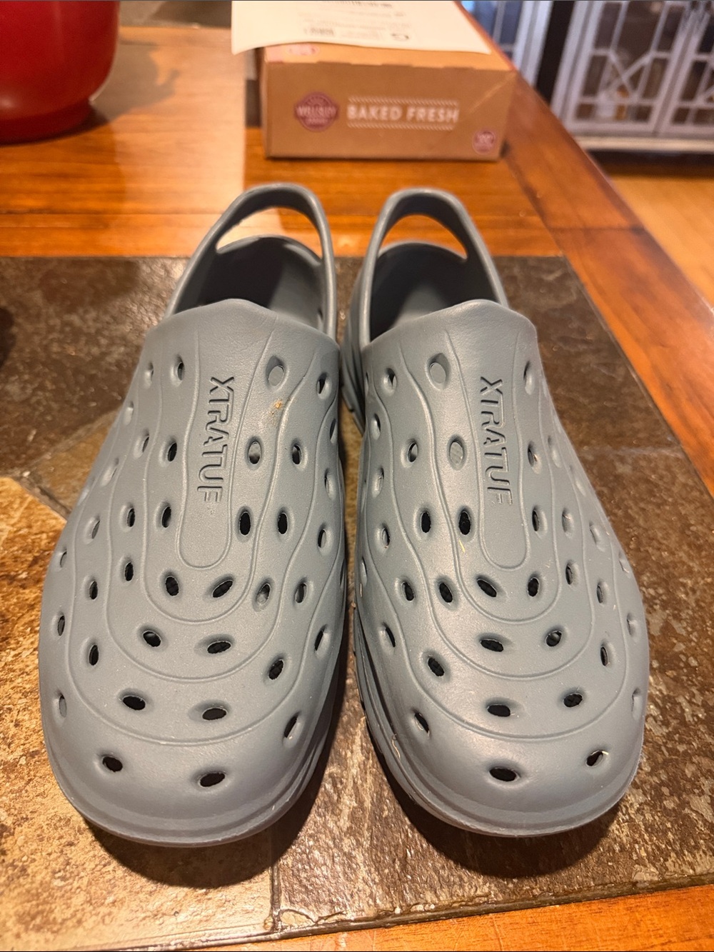 XTRATUF Men's Grey Slip-On Water-Ready Clog
